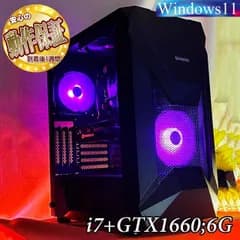 【◆i7+GTX1660+快適ゲーミングPC】ヴァロラント・モンハンワイルズ◎