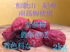 和歌山　紀州　紫蘇梅　南高梅使用　農家直送　着色料　保存料なし　昔ながらの紫蘇梅2,100円お得