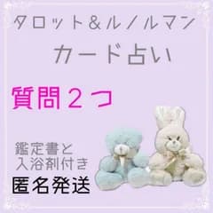 質問2つ☆タロット＆ルノルマンカード占い☆リーディング/鑑定