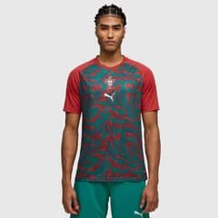 【送料無料・匿名配送】PUMA プーマ ポルトガル代表 2026 公式 プレマッチ シャツ 赤 緑 グラフィック 新品 正規品