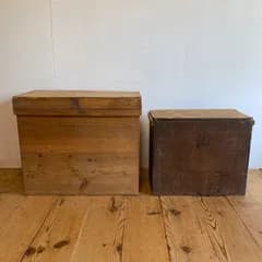 2点セット 木箱 ボックス 道具入れ Y973
