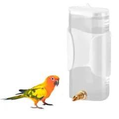 鳥水入れ280ml鳥水飲み器自動給水器ペット給水器バードフィーダー小動物水飲みボトル外付けインコ文鳥オウムセキセイインコオカ