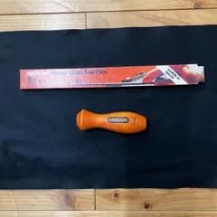 SANDVIK サンドビック チェーンソー用丸ヤスリ 5.2mm 3本入り (OREGON ヤスリハンドル 木製セット）新品未使用