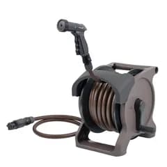 タカギ(takagi) ホースリール 20m オーロラBASE PLUS 4水形 防藻 ねじれにくい オープンタイプ R1220BRA 内径12mm