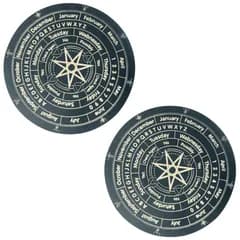 新品 PAVIKE ダウジングボード 15cm ペンデュラムシート 木製 数字 星座 占い 意思決定
