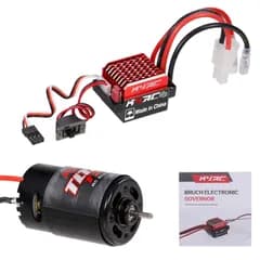 550 12T ブラシ付きモーター 60A/360A ESC 付き ブラシ付き電動スピードコントローラー 6V/2A リモートコントロール レーシングカー トラック TRX 1/10 SLASH用 R6 15