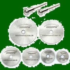 35mm 32mm 44mm 25mm 50mm）切断鋸 彫刻工具 （22mm 小径 切削ディスク直径 HSS鋼 アルミ切断 金属 切断砥石 木工用 カッター 電動研削盤 ビットセット 丸鋸刃セット 丸鋸刃セット 電気ドリルに適用可能 高速度鋼切削ディスク ミ
