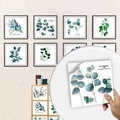 断熱 PVC製 防水 防汚性にも優れ 緑の葉 自分粘着 植物柄 DIY 北欧 ウォールステッカー 可愛い トイレ 20枚セット 洗面所 キッチン 防水シール 模様替え 剥がせるリメイクシート タイル補修 壁紙シール 賃貸でも安心 モザイクタイルシール 10cm