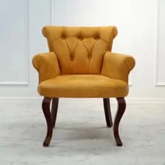 新品 MARINA (マリーナ) トルコ家具 イエロー 1人掛け シングルソファ ソファー 1人用 モダン エギゾチック ファッショナブル インテリア カフェ リビング デザイナーズ