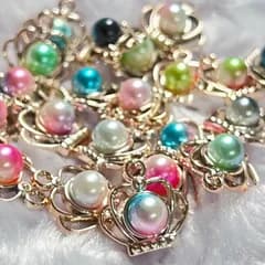 貝殻チャーム シェル 夏 海 マーメイド パール ハンドメイドパーツ 素材