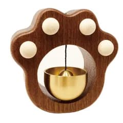 【また、会える音】 おりん ペット供養 ミニ仏具 木製 手元供養 仏壇用 真鍮 犬猫 メモリアル用品 PIENSE (肉球ダークブラウン) [肉球ダークブラウン]