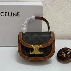 CELINE ショルダーバッグ ブラック/ブラウン