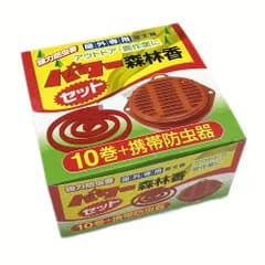 【新着商品】コダマ パワー森林香 10巻 携帯防虫器セット 屋外専用 アウトドア・農作業