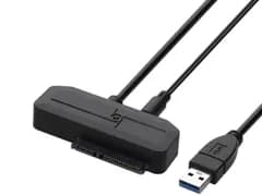 【新品・2営業日で発送】オウルテック SATA接続 2.5インチ／3.5インチ SSD／HDD 対応SATA⇒USB3.2 Gen1 Type-A 変換アダプター 製品サイズ約76(W)×26.5(D)×15(H)mm