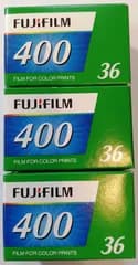 富士フイルム FUJIFILM 400 36枚撮り カラーネガフィルム 3個セット