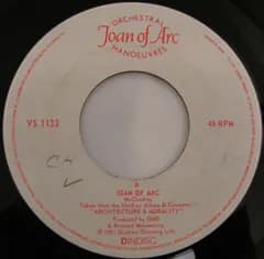 7” Orchestral Manoeuvres In The D Joan Of Arc VS1133 Dindisc /00080