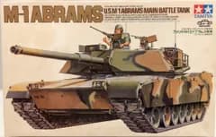 タミヤ（小鹿） 1/35ミリタリーミニチュア アメリカ・M-1エイブラムス戦車/ミリタリーミニチュア 124