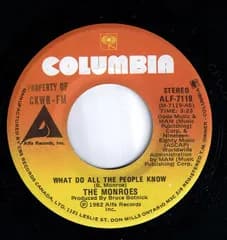 7” Monroes (2) What Do All The People Know ALF7119 Columbia /00080