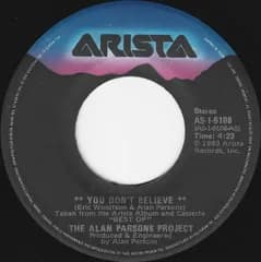 7” Alan Parsons Project You Dont Believe / Lucifer AS19108 ARISTA /00080