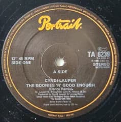 12” Cyndi Lauper The Goonies R Good Enough TA6239 CBS /00250