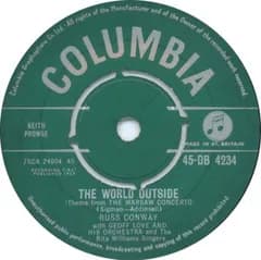 7” Russ Conway The World Outside 45DB4234 Columbia /00080