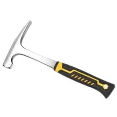 ロックピックハンマー グリップ付 ヘッド梱包 ハンマー 岩石採掘用 フラット ポインテッドヘッド 点検 ピッケルタイプ 採掘 工具 