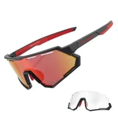 【在庫処分】調光サングラス 交換可能レンズ2枚 スポーツサングラス UV400 紫外線カット 超軽量 偏光サングラス サングラス スポーツ 自転車 釣り 運転用 バイク 野球 ゴルフ ランニング 登山 レディース メンズ アイウェア