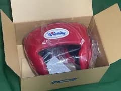 (未開封)ウィニング JABF公認アマチュアボクシングオープンヘッドギア M レッド