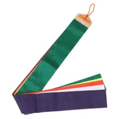 【数量限定】ミナロン（化学繊維） 長さ90cm 神楽鈴用五色布