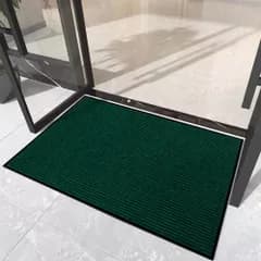 【在庫処分】室内 滑り止め 大判 業務用 家庭用 吸水 屋外 泥落とし エントランスマット 玄関マット オフィス お店(グリーン40*60)