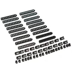 【特価セール】ニュープライスキューブセット M 黒×白字・07103WHT
