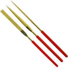 【新着商品】SUN UP 近与(KONYO) ダイヤモンドヤスリ 3本組 チタンコーティング 金属 棒ヤスリ 140mm
