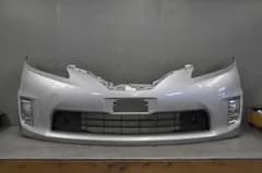 フロントバンパー Fバンパー フォグランプ付 1F7 銀 (AHR20 ACR50) エスティマ ハイブリッド X 中期 52119-28F40-B0 s024877J