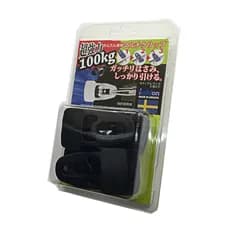 【人気商品】マルチクリップ MIDI(耐荷重100kg) 5mm厚対応 ブラック HOLDON(ホールドオン) 4個入り HDN0274