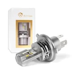 【人気商品】1個入 ledライト 24V DC12V ホワイトファンレス (H4 6500K HI/LO切替 LEDバルブ H4 H4 バイク用 (1個入)) 一体型 CREEチップ搭載 車検対応 LEDヘッドライト バイク Briteye(まぶしい)