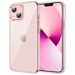新品 JETech iPhone13 mini 保護ケース(5.4インチ専用) 黄ばみなし 衝撃吸収 バンパーカバー 傷つけ防止 クリアバック (ピンク)