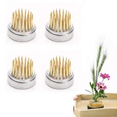 新品 Mirhua 剣山 生け花 丸形 4個 フラワーアレンジメント 装飾 花留 華道 一輪挿し 花留め 直径23mm