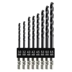 【特価セール】コバルトハイス鋼 チタンコーティング HSS-Co 新快削 M35 超高硬度 ステンレス用ドリル ショートドリルセット 8本組 鉄工用 ONUEMP 穴あけ ステンレス用 収納ケース付き 六角軸ドリル