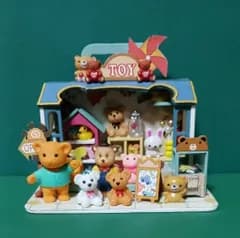 TOY SHOP おもちゃ屋さん 手のひらサイズのクマさんハウス 完成品