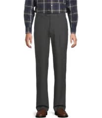 ラウンドトゥリーアンドヨーク メンズ ボトムス カジュアルパンツ ウール Roundtree Yorke Gold Label Classic Fit Wool Dress Pants Charcoal チャコール