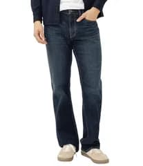 シルバー ジーンズ メンズ ボトムス デニムパンツ ブーツカット ブーツ Silver Jeans Co Craig Classic Fit Straight Bootcut Leg Jeans Mayfair