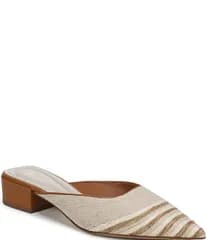 フランコサルト レディース シューズ ヒール Sarto by Franco Sarto Bennet Raffia Pointed Toe Block Heel Mules Natural