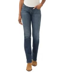 シルバー ジーンズ レディース ボトムス デニムパンツ スリムフィット ブーツカット ブーツ Silver Jeans Co Suki Mid Rise Slim Fit Bootcut Curvy Jeans Beats