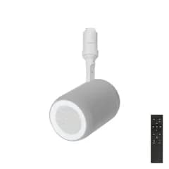 JIASONG ダクトレール スピーカー レール用 Bluetooth スピーカー付きライト ポータブル 小型 ブルートゥース リモコン付き ブラック ホワイト ブルー グレー サクラピンク 照明一体型 レールライト対応 部屋 リビングダイニング キ 国内発送