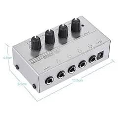 110h2910 N-AUDIO HA400 4チャンネル ヘッドフォンアンプ オーディオ ステレオ 電源アダプタ付き楽器・音響機器