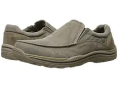 スケッチャーズ メンズ シューズ スリッポン・ローファー SKECHERS Expected Avillo Khaki CanvasSu カーキ