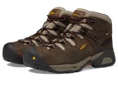 キーン メンズ シューズ ブーツ・レインブーツ KEEN Utility Detroit XT Mid Soft Toe Waterproof Black OliveLea ブラック