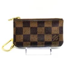 ★ルイヴィトン LOUIS VUITTON ダミエ ポシェット クレ N62658 コインケース ゴールド金具 メンズ レディース ユニセックス 中古★007987