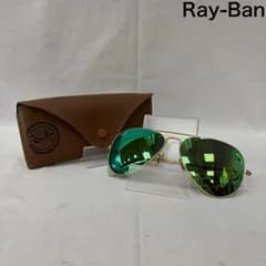 レイバン AVIATOR CLASSIC パイロット ミラーレンズ グリーンフラッシュ 58□14 メンズ - ISItems【USED】【古着】【中古】50160573