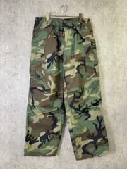 【中古】GIBRALTAR,P.R.,INC ｼﾞﾌﾞﾗﾙﾀﾙ TROUSERS COLD WEATHER CLASS2 WOODLAND CAMOUFLAGE ｶﾓ 迷彩 80S ｶｰｷ M 33973063